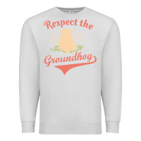 Dove Grey respect the groundhog happy groundhog day vintage Premium Sweatshirt - linhVisuals