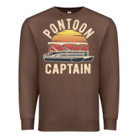 Chestnut retro pontoon captain of the boat funny river cruising gift for pontoo Premium Sweatshirt - linhVisuals