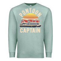 Seafoam retro pontoon captain of the boat funny river cruising gift for pontoo Premium Sweatshirt - linhVisuals