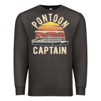 Smoke retro pontoon captain of the boat funny river cruising gift for pontoo Premium Sweatshirt - linhVisuals