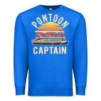 True Royal retro pontoon captain of the boat funny river cruising gift for pontoo Premium Sweatshirt - linhVisuals