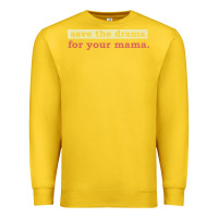 Lemon save the drama for your mama vintage style Premium Sweatshirt - linhVisuals