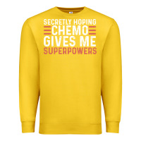 Lemon secretly hoping chemo gives me superpowers cancer awareness gifts Premium Sweatshirt - linhVisuals