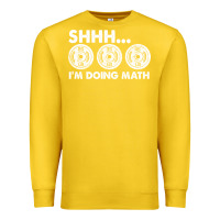 Lemon shhh i'm doing math gym funny bodybuilding weightlifting humor quote Premium Sweatshirt - linhVisuals