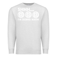 Oatmeal Heather shhh i'm doing math gym funny bodybuilding weightlifting humor quote Premium Sweatshirt - linhVisuals