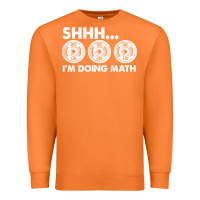 Carrot shhh i'm doing math gym funny bodybuilding weightlifting humor quote Premium Sweatshirt - linhVisuals