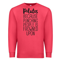 Cardinal pilates because punching people is frowned upon t shirt Premium Sweatshirt - linhVisuals