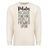 Sandshell pilates because punching people is frowned upon t shirt Premium Sweatshirt - linhVisuals