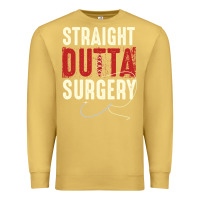 Antique Gold straight outta surgery funny get well soon gifts post surgery supporti Premium Sweatshirt - linhVisuals
