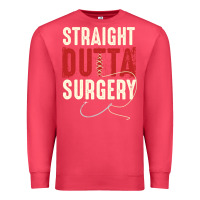 Cardinal straight outta surgery funny get well soon gifts post surgery supporti Premium Sweatshirt - linhVisuals