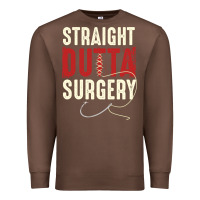 Chestnut straight outta surgery funny get well soon gifts post surgery supporti Premium Sweatshirt - linhVisuals