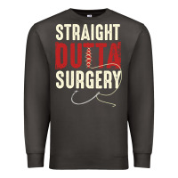 Smoke straight outta surgery funny get well soon gifts post surgery supporti Premium Sweatshirt - linhVisuals
