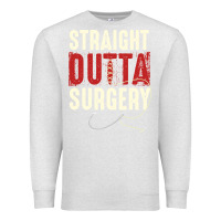 Oatmeal Heather straight outta surgery funny get well soon gifts post surgery supporti Premium Sweatshirt - linhVisuals