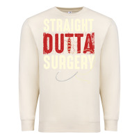 Sandshell straight outta surgery funny get well soon gifts post surgery supporti Premium Sweatshirt - linhVisuals