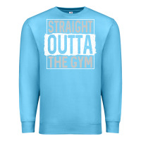 Ocean Blue straight outta the gym Premium Sweatshirt - linhVisuals