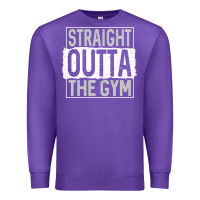 Purple straight outta the gym Premium Sweatshirt - linhVisuals