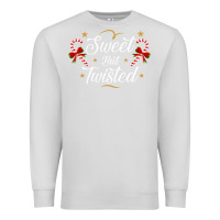 Dove Grey sweet but twisted candy cane christmas humor funny and cute gifts for Premium Sweatshirt - linhVisuals