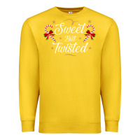 Lemon sweet but twisted candy cane christmas humor funny and cute gifts for Premium Sweatshirt - linhVisuals