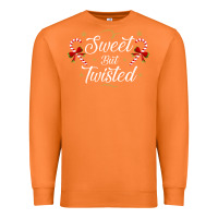 Carrot sweet but twisted candy cane christmas humor funny and cute gifts for Premium Sweatshirt - linhVisuals
