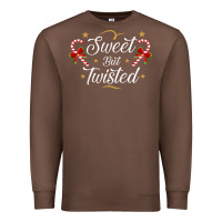 Chestnut sweet but twisted candy cane christmas humor funny and cute gifts for Premium Sweatshirt - linhVisuals