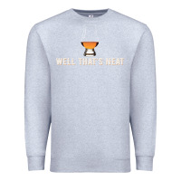 Heather Grey that's neat whiskey funny saying Premium Sweatshirt - linhVisuals