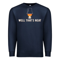 Navy that's neat whiskey funny saying Premium Sweatshirt - linhVisuals