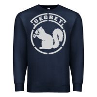Navy Secret Squirrel Premium Sweatshirt - linhVisuals