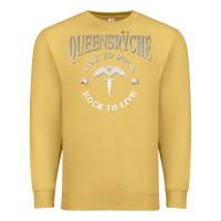 Antique Gold ‘Qüëënsrÿche Live To ock Premium Sweatshirt - linhVisuals