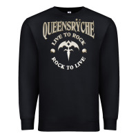 Black ‘Qüëënsrÿche Live To ock Premium Sweatshirt - linhVisuals