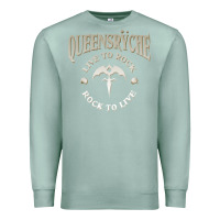 Seafoam ‘Qüëënsrÿche Live To ock Premium Sweatshirt - linhVisuals