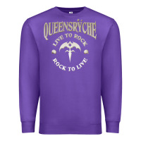 Purple ‘Qüëënsrÿche Live To ock Premium Sweatshirt - linhVisuals