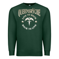 Sports Green ‘Qüëënsrÿche Live To ock Premium Sweatshirt - linhVisuals