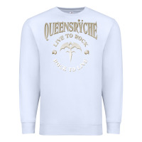 White ‘Qüëënsrÿche Live To ock Premium Sweatshirt - linhVisuals