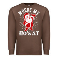 Chestnut where my ho's at funny santa christmas pun naughty xmas humor gift Premium Sweatshirt - linhVisuals