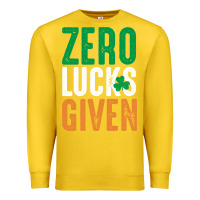 Lemon zero lucks given funny st patricks day joke quote lucky shamrock irela Premium Sweatshirt - linhVisuals