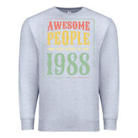 Heather Grey vintage 1988 awesome people are born in 1988 31st birthday gift for me Premium Sweatshirt - linhVisuals