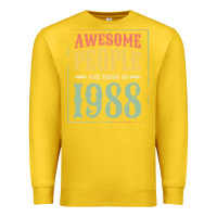 Lemon vintage 1988 awesome people are born in 1988 31st birthday gift for me Premium Sweatshirt - linhVisuals