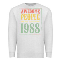Oatmeal Heather vintage 1988 awesome people are born in 1988 31st birthday gift for me Premium Sweatshirt - linhVisuals