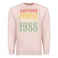 Pale Pink vintage 1988 awesome people are born in 1988 31st birthday gift for me Premium Sweatshirt - linhVisuals