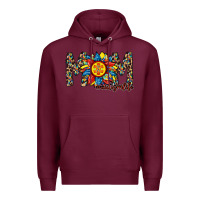 Burgundy mom autism Premium Hoodie - RacoonDesign