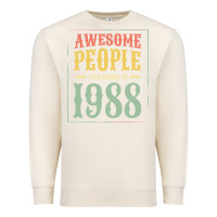 Sandshell vintage 1988 awesome people are born in 1988 31st birthday gift for me Premium Sweatshirt - linhVisuals