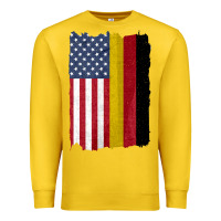 Lemon united states with germany flag mix us and german country flags Premium Sweatshirt - linhVisuals