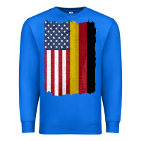 True Royal united states with germany flag mix us and german country flags Premium Sweatshirt - linhVisuals