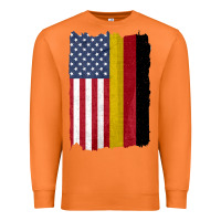 Carrot united states with germany flag mix us and german country flags Premium Sweatshirt - linhVisuals