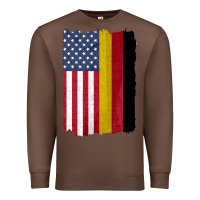 Chestnut united states with germany flag mix us and german country flags Premium Sweatshirt - linhVisuals