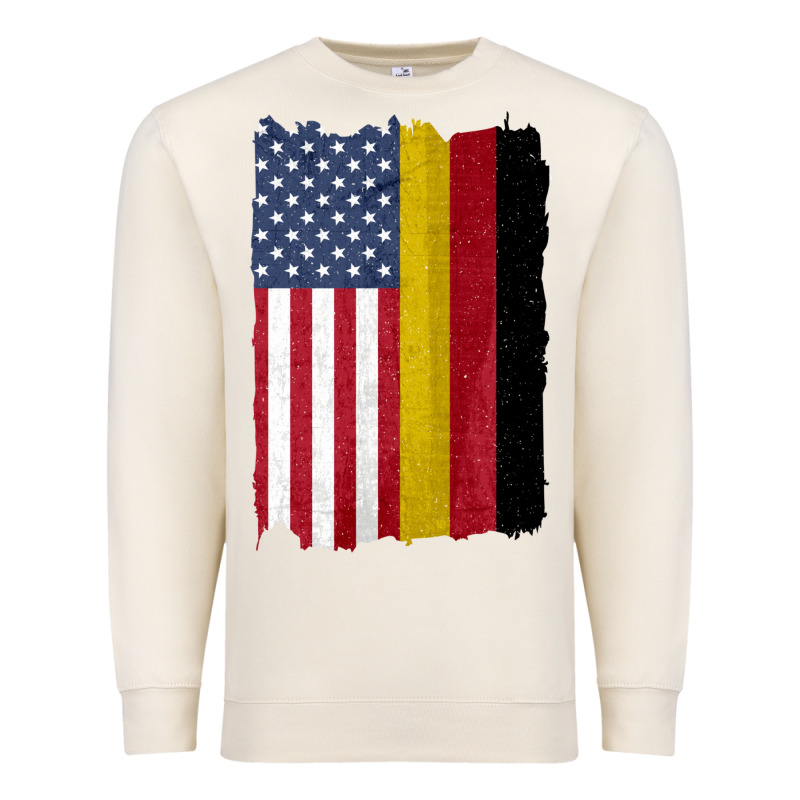 United States With Germany Flag Mix Us And German Country Flags Premium Sweatshirt by linhVisuals | Teevron