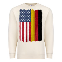 Sandshell united states with germany flag mix us and german country flags Premium Sweatshirt - linhVisuals