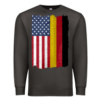 Smoke united states with germany flag mix us and german country flags Premium Sweatshirt - linhVisuals