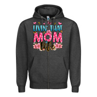 Charcoal Heather livin' that mom life Zipper Hoodie - JahusDesignShop