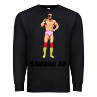 Black savage af Premium Sweatshirt - linhVisuals
